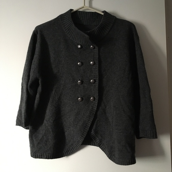 BANJO & MATILDA 100% Cashmere Double Breasted Sweater XL - Picture 2 of 6